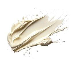 Creamy white spread kitchen food bright isolated on transparent background, png
