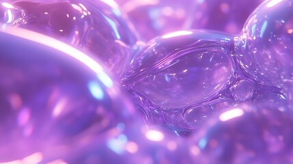 Abstract composition of reflective transparent shapes with internal reflections