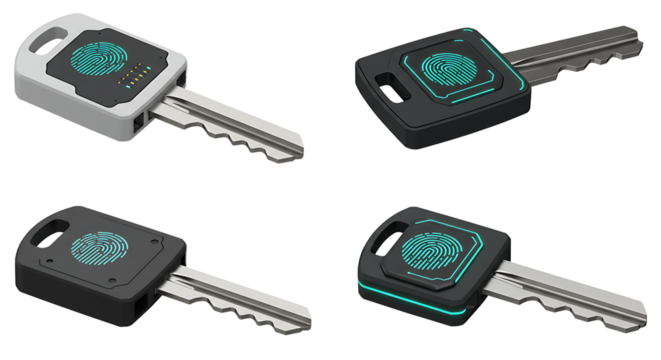 Smart Keys with Fingerprint Scanner Technology for Modern Security System