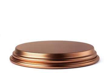 Elegant Round Bronze Display Platform for Product Showcase and Presentation