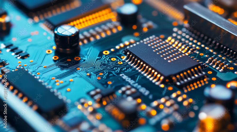 Poster automated pick-and-place machine rapidly installs components on a circuit board in a clean manufactu