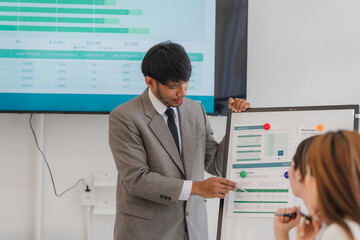 Business Presentation with Charts and Graphs