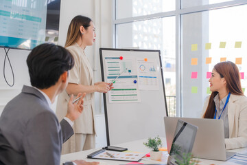 Business Presentation with Data Charts