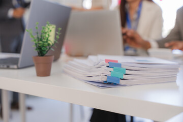 Business Documents and Office Desk