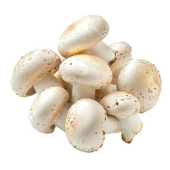 white mushrooms boiled at an angle

