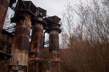 Fototapeta premium An abandoned historic quarry in Kraków that served as a famous film set