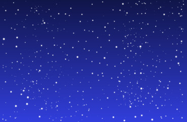 星が輝く夜空のグラデーションの背景・壁紙素材