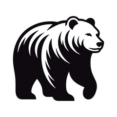 Bear Walking Silhouette. Bear: A Symbol of Strength.
