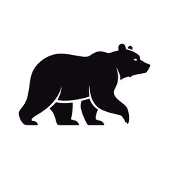 Bear Walking Silhouette. Bear: A Symbol of Strength.
