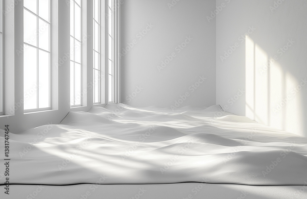 Aufkleber 159. white background with soft gray gradient and empty space for text or design