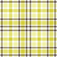 Elegant Seamless Tartan featuring Dark White and Warm Nutria Fur Brown Fabric Design