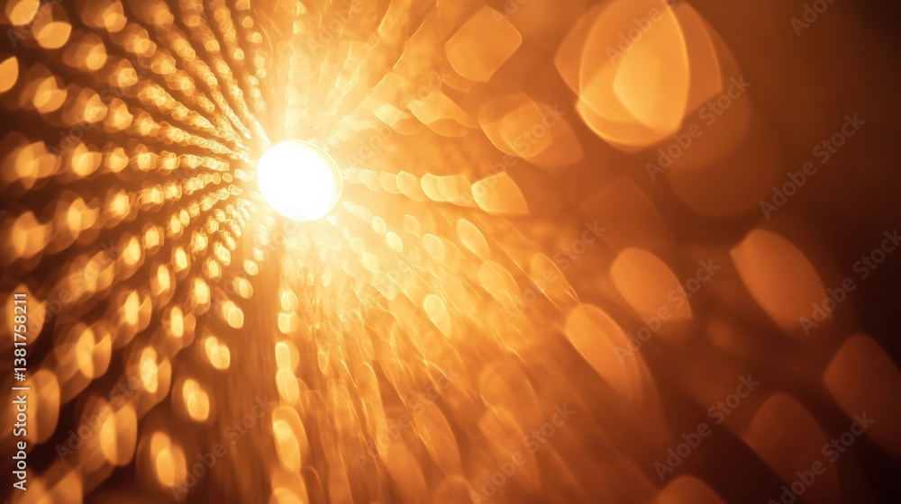 Poster closeup of a speaker on stage bathed in a spotlight that highlights their passionate expression. sur