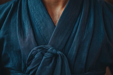 Team robe knot. AI generated illustration.