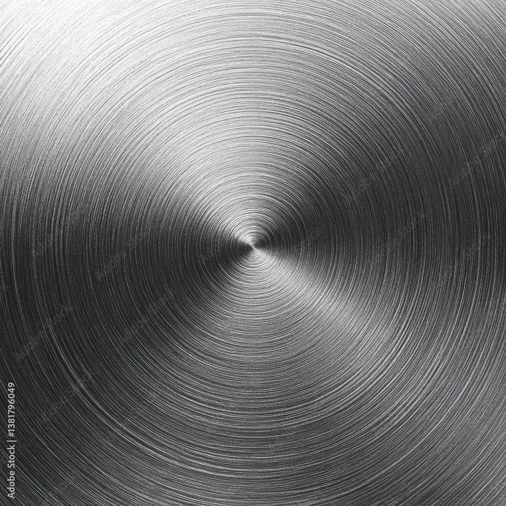 Aufkleber brushed metal texture circular pattern high resolution metallic abstract background