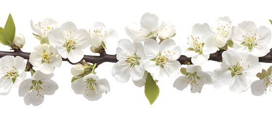 Fototapeta premium White Blossom Branch Spring.