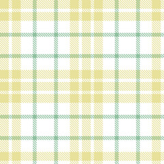 Elegant Autumn White & Vintage Bells and Whistles Gold Seamless Tartan Fabric Design