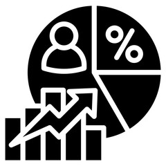 Market Share Icon Element For Design