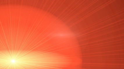 Fototapeta premium Radiant Burst of Orange Light Radiating from Center