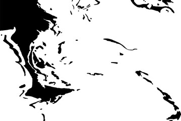 background of spilled ink on white