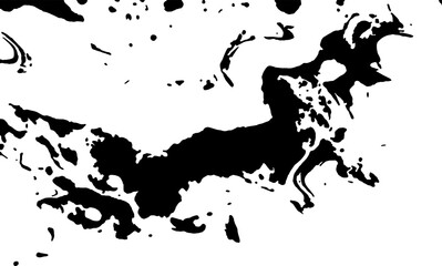 background of spilled ink on white