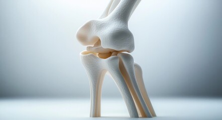 3D Anatomical Study of Human Knee Joint Bone Structure Healthy Skeleton Isolated