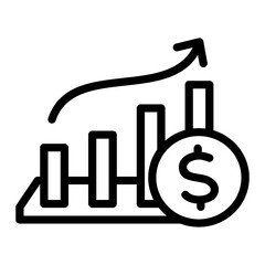 economic performance icon vector illustration concept