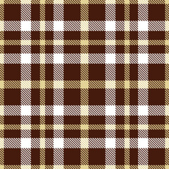 Iridescent Chocolate Rush Seamless Tartan with Pastel Lifeless Planet accents Fabric Design