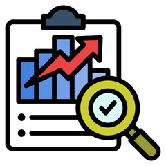 Predictive Analytics Icon Element For Design