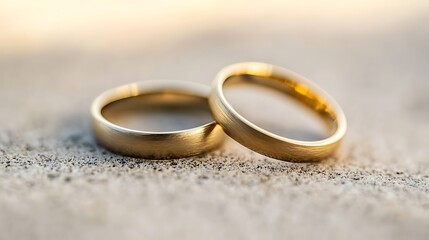 Two wedding rings resting on a table, symbolizing commitment and the importance of planning for a shared future.