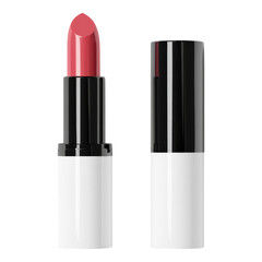 Obraz premium Elegant Lipstick in Modern Black and White Tube