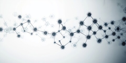 Molecular Structure Genetic Engineering Hexagonal Pattern Biochemistry Biotechnology Innovation Technology Healthcare Science Digital Art