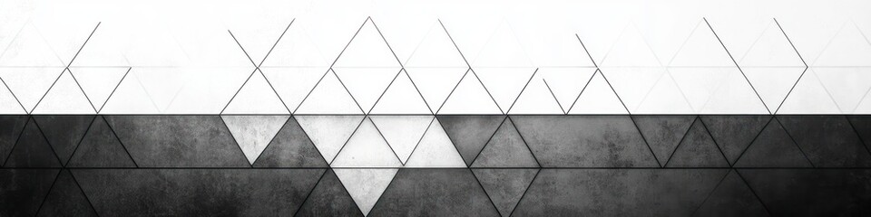 Geometric Triangle Pattern Design for Website Banner and Background with Abstract Art Style