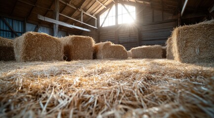 Historic barn, rural charm: wooden wall, vintage piece, farmhouse classic, straw covering, old building, antique style, authentic design, aged craft, traditional storage, rustic ambiance