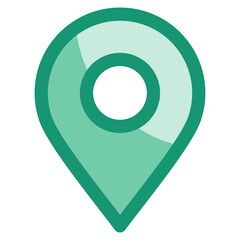 Location Pin Icon Element For Design