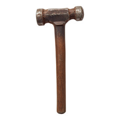 Vintage hammer isolated on white background