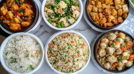 Schezwan fried rice, Asian Chinese food.