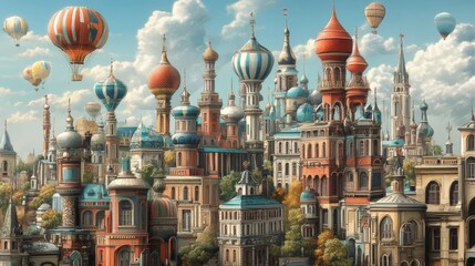 Obraz premium Russia's Moscow sights.