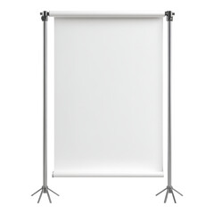Blank White Background on Stand for Presentations