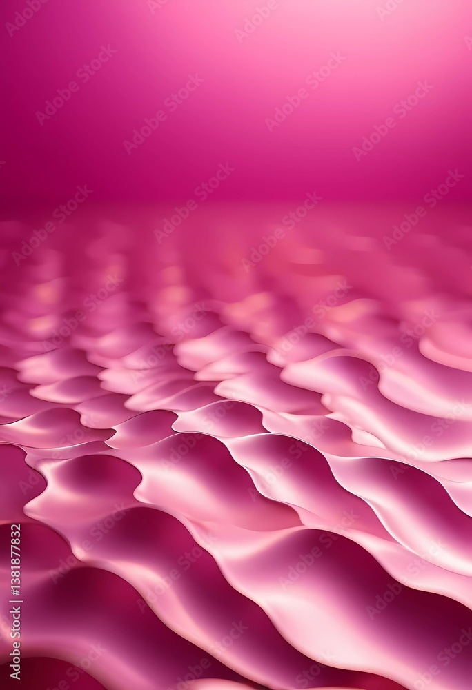 Poster this vibrant abstract design features flowing pink waves, evoking a sense of motion and harmony gene