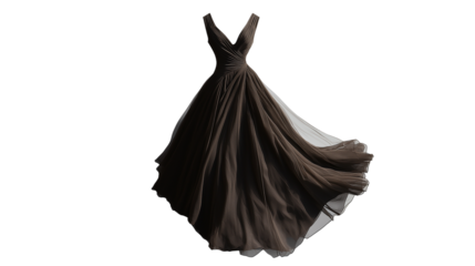black dress isolated on white background , transparent png 