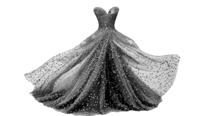 silver , grey dress isolated on white background , transparent png 