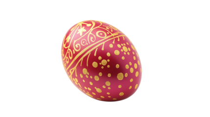 colorful easter egg isolated on white background , transparent png 