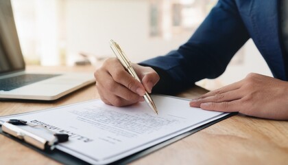 CEO signing the contract