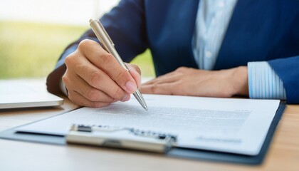 CEO signing the contract