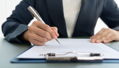 CEO signing the contract