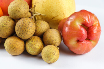 Tropical Fruits Variety with Longan and Rose Apple
