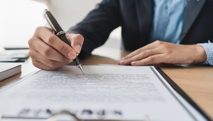 Naklejka premium CEO signing the contract