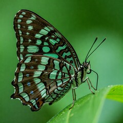 butterfly on leaf
