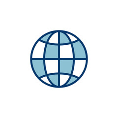 Web icon vector isolated on white background. Website vector icon. Internet world vector