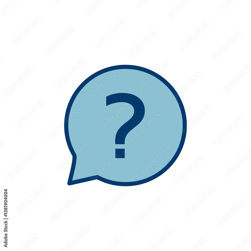 Poster question icon vector isolated on white background. question mark sign. help icon. faq